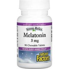 Melatonin 3 Natural Factors Melatonin 3 mg Pebermynte 90 Tabletter