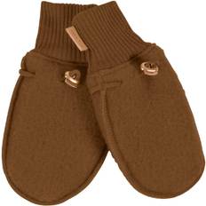 Mikk line luffer Mikk-Line Brushed Wool Mittens - Rubber (9315)