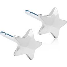 Blomdahl 8mm Blomdahl Star Earrings 8mm - Silver