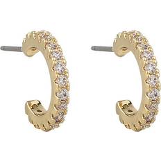 Snö of Sweden Clarissa Oval Ear Gold/Clear, Øreringe