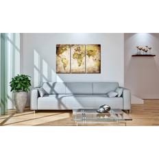 90.0 cm Tavlor Arkiio Gamla Kontinenter90x60 Tavla 90x90cm