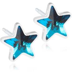 Blomdahl Medical Plastic Star 6mm Aquamarine