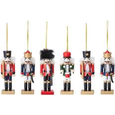 Multifarvet - Træ Juletræspynt Bloomingville Mahi Nutcracker Juletræspynt 2.5cm 6stk