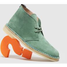 Homme - Vert Chaussures Chukka Clarks Desert Boot Tan Nubuck Male - Pale Green