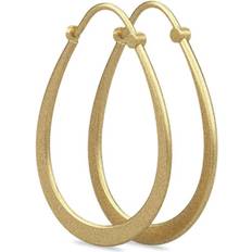 Julie Sandlau Classic Pear Hoop Earrings - Gold