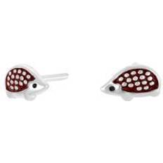 Smykker Nordahl Andersen Pindsvin Earrings - Silver/Red