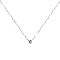 Diamant hvidguld 0.20 Diva Diva 18 Karat Hvidguld Halskæde med Diamant 0,20 Carat TW/SI