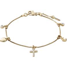 Pilgrim Armbånd, Anet, Guldbelagt, Krystal Dam Armband one