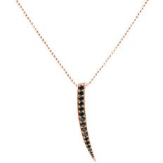 Black Necklaces Sif Jakobs Necklace - Rose Gold/Black