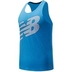 New Balance Canotta Accellerate Printed Donna - Bianco