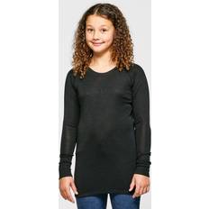 Peter Storm Kid's Unisex Merino Crew Baselayer - Black