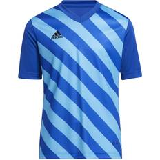 Grey T-shirts Adidas Entrada GFX Jersey