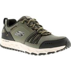 Vert Chaussures de marche Skechers Escape Plan Mens Trainers Olive/Black