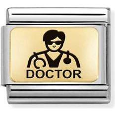 Gold - Men Charms & Pendants Nomination Classic Male Doctor Charm