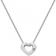 Hot Diamonds Amulets Heart Pendant - Silver/Diamond