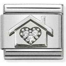 Nomination charms Nomination Classic Home with CZ Heart Charm