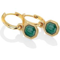 Hot Diamonds X Jac Jossa Revive Malachite Earrings