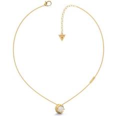 Guess Moon Phases Necklace - Gold/Tranparent