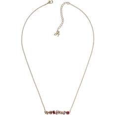 Adore Ladies Adore Rose Plated Mixed Crystal Bar Necklace