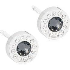 Plast Örhängen Blomdahl Earplugs Earrings - Silver/Black/Transparent