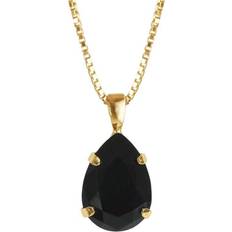 Caroline Svedbom Svart Smycken Caroline Svedbom Mini Drop Necklace Jet