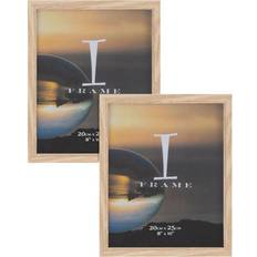 Very 8' x 10' iFrame Set of 2 Oak Finish Photo Frame