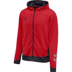 Hummel Sportssweatjakke - Grå/Rød/Sort