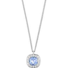 Dyrberg/Kern Vrouw Kettingen Dyrberg/Kern Kelly Necklace - Silver/Blue/Transparent