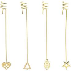Airies AIRies Lysholdere 4 stk. Guld Lysestage