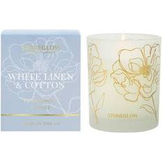 Cotton Interior Details Stoneglow Linen & Cotton Scented Candle, 180g Scented Candle