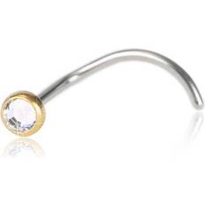 Blomdahl Nässmycke 3mm Crystal - Guld