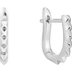 Ania Haie Shiny Spike Huggie Hoop Earrings E025-07G