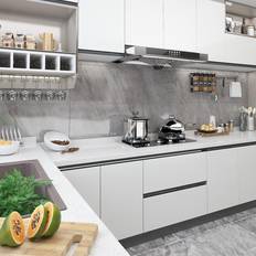 vidaXL Meubelfolies Zelfklevend 2 st 500x90 cm PVC wit