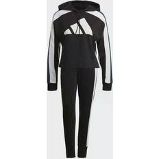 Dam - Träningsplagg - Vita Jumpsuits & Overaller adidas 3 Bar Ladies Tracksuit