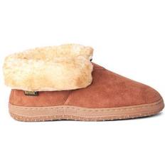 Green - Men Slippers Old Friend Men's Tan Slipper Chestnut/Brown