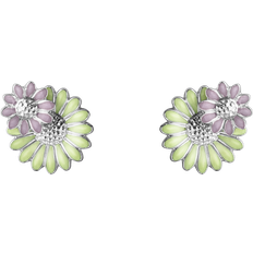 Georg jensen ørestikker daisy Georg Jensen Stine Goya Daisy Earrings - Silver/Green/Purple