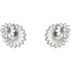 Georg jensen ørestikker daisy Georg Jensen Stine Goya Daisy Earrings - Silver/White