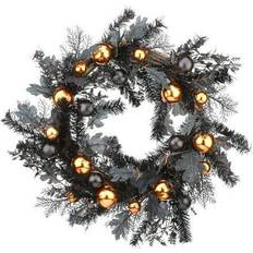 Zwart Decoraties National Tree Company 24" Halloween Wreath with Ball Ornaments Decoration