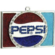 Silver-Played Pepsi Logo Christmas Ornament Red Red
