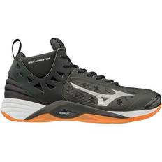 Men - Textile Volleyball Shoes Mizuno Wave Momentum Mid M - Black/Silver