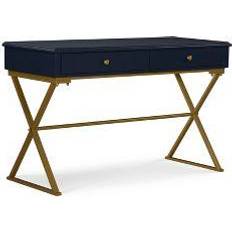 Gold Writing Desks Linon Campaign Writing Desk 49.5x120.6cm