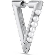 Jane Kønig Small Bahamas Earring - Silver/Pearls