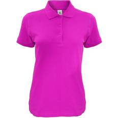 B&C Collection Women's Safran Timeless Short-Sleeved Pique Polo Shirt - Fuchsia