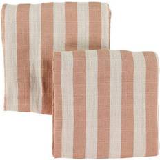 Liewood Babytæpper Liewood Lewis Muslin Cloth Stripe Pale Tuscany Sandy 2-pack