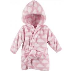 Fleece Dressing Gowns Hudson Soft Plush Animal Face Bathrobe - Pink Clouds