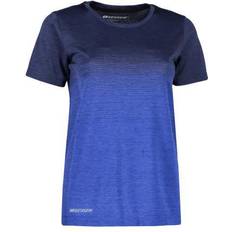 Women's Seamless Striped T-shirt - Navy Melange