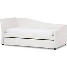 Baxton Studio White Sofas Baxton Studio Vera Sofa 85.2"