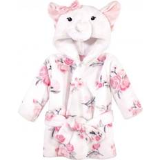 Bath Robes Hudson Soft Plush Animal Face Bathrobe - White Elephant