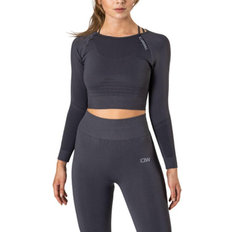 ICANIWILL Define Seamless LS Crop Top Women - Graphite