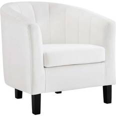 Black - White Armchairs modway Prospect Armchair 30"